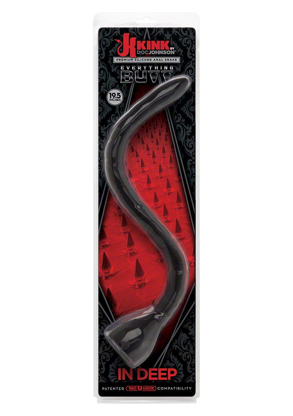 Doc Johnson Kink In Deep Anal Snake Black, 49,5 cm