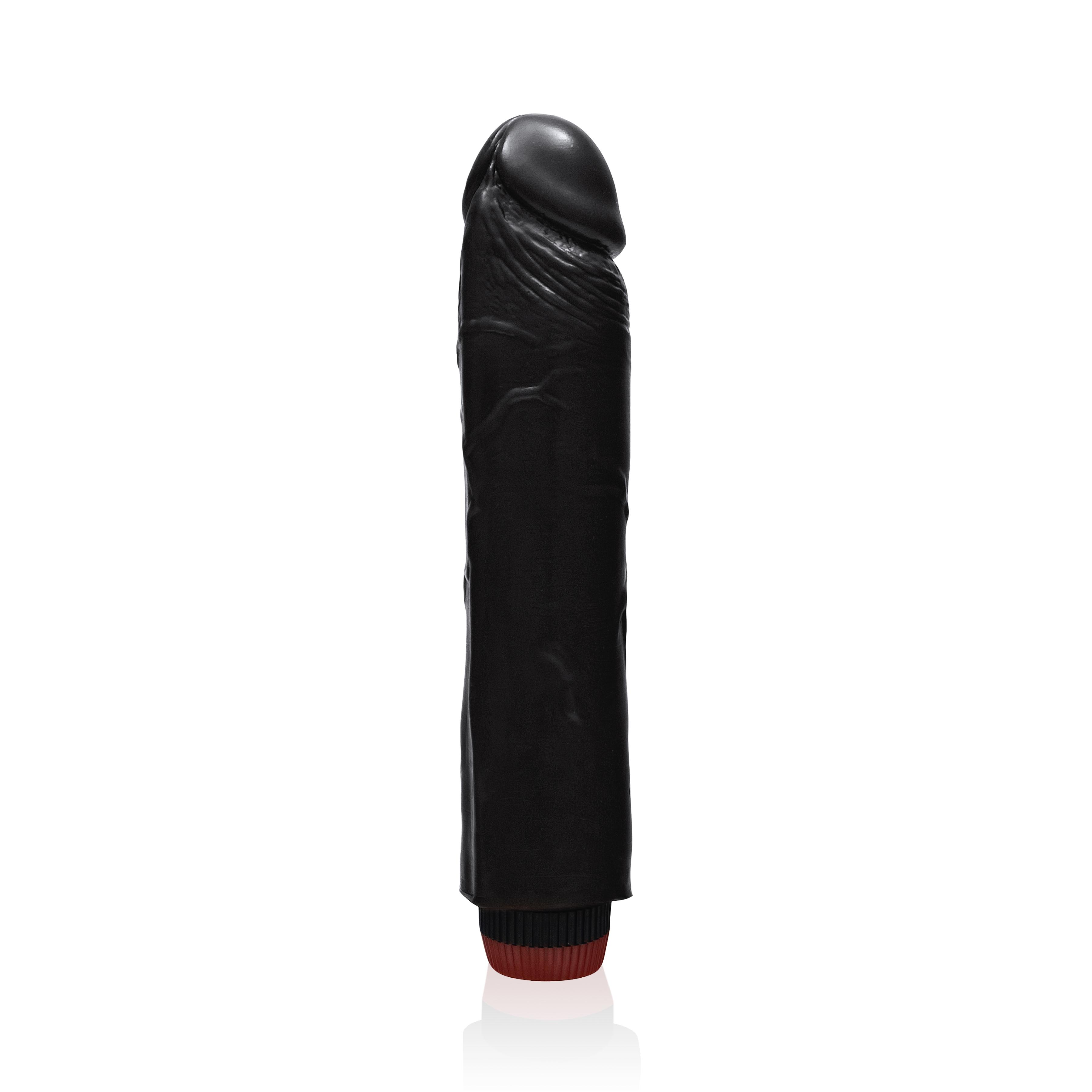 SI IGNITE Cock Dong with Vibration, Black, 23 cm