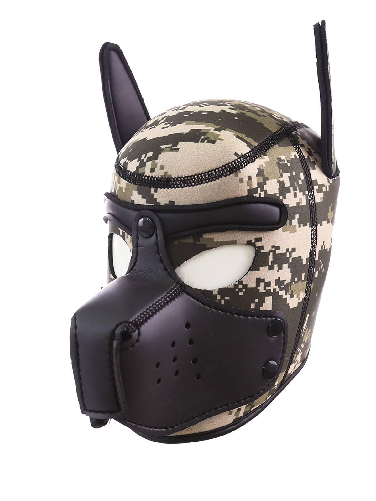 RudeRider Neoprene Puppy Hood Camo/Black, L size