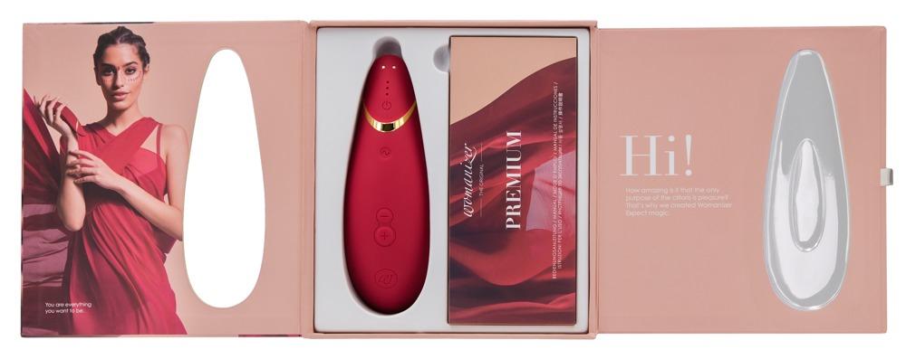 Womanizer Premium Vibrator, Red, 15,5 cm