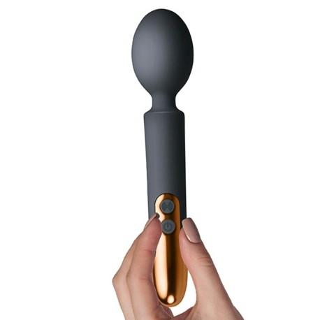 Oriel Rechargeable Wand Massager - Black and Copper