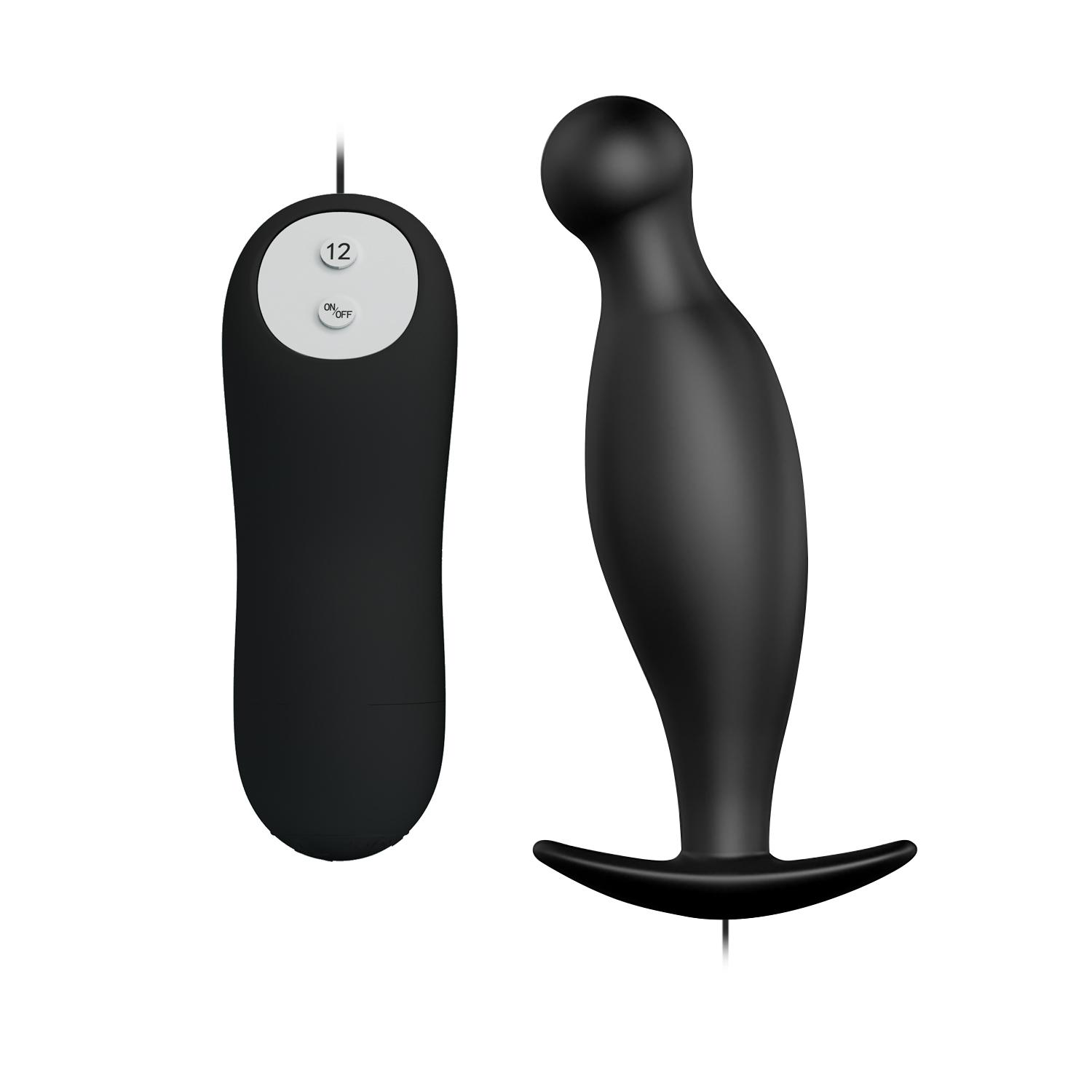 PRETTY LOVE - Special Anal Stimulation, 12 functions of vibration, 2 AAA batteries,silicone,waterproof ':32mm   L:117mm