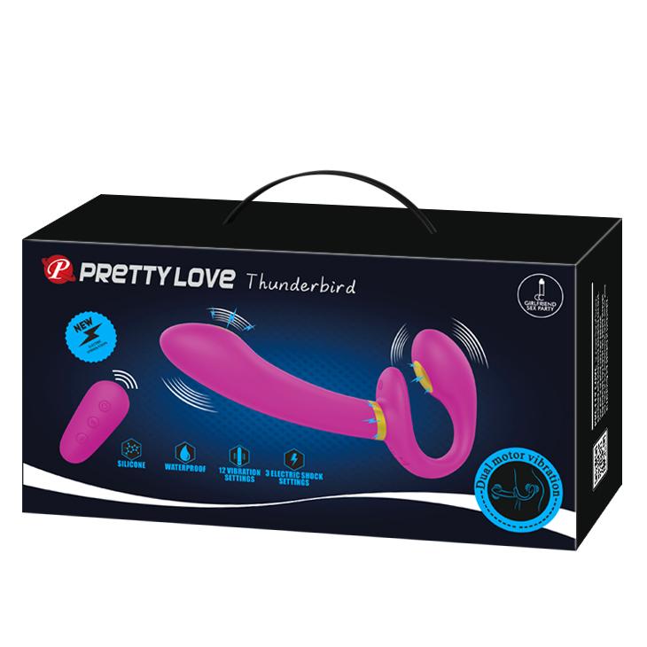 PRETTY LOVE - Thunder Bird, 12 vibrations settings,
3 electric shock settings,
Silicone, Waterproof,
USB rechargeable. 36-38-148-225