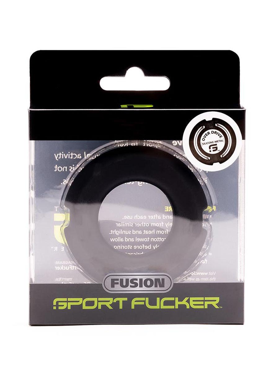 Silicone Steel Fusion Ring Overdrive Medium, Black