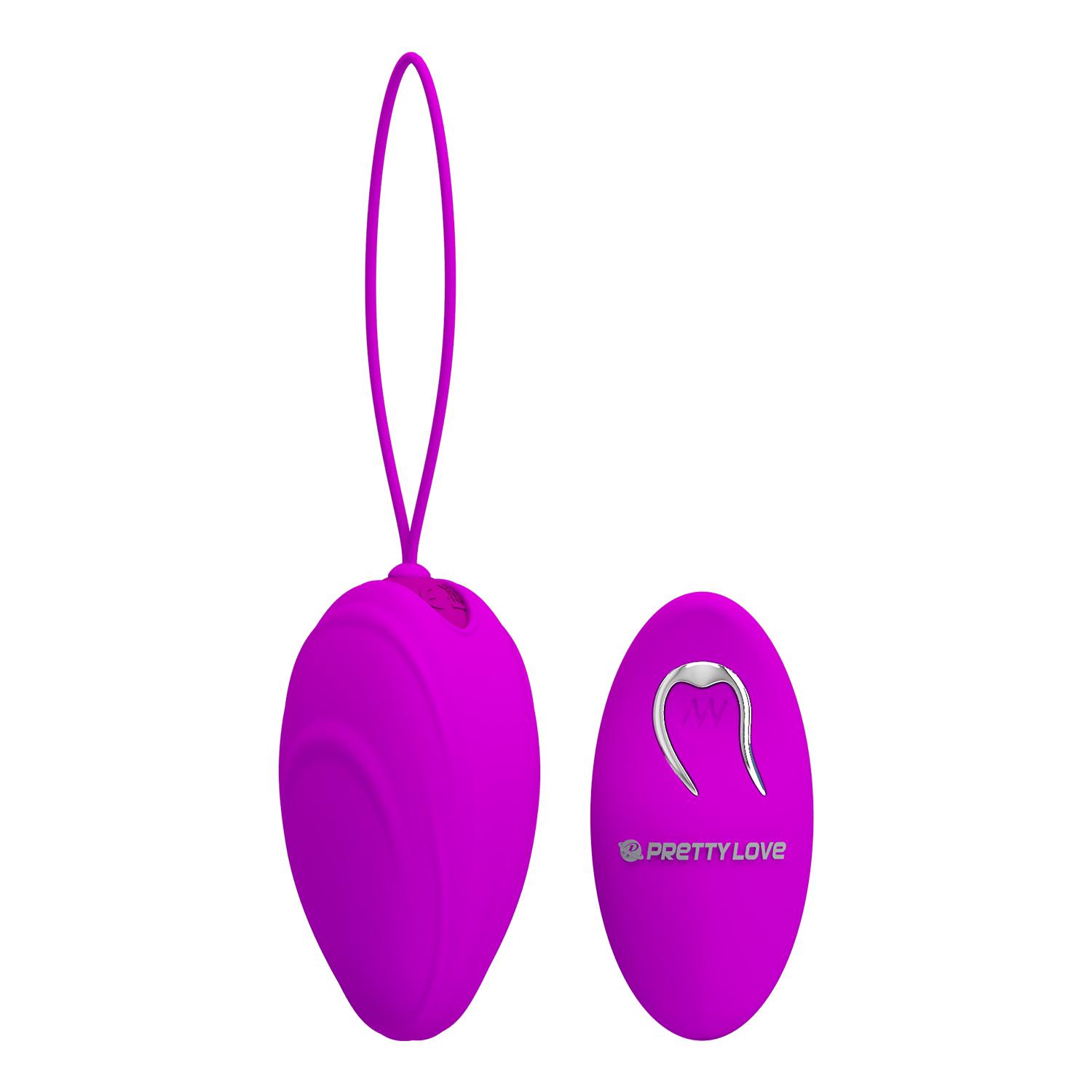 PRETTY LOVE - Hyper Egg, Remote control, 12-function vibration, Extra silicone sleeve'bullet by 2AAA batteries operated, remote by 1 AAA battery operated L:41mm ':159mm