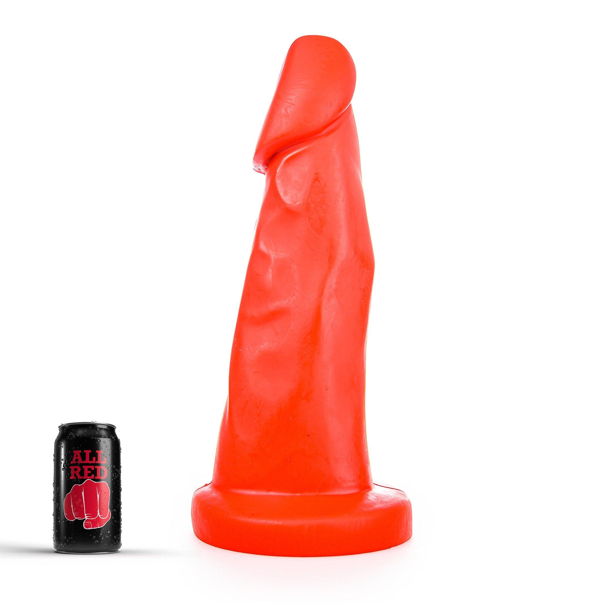 All Red Wolf Dildo, 39 cm
