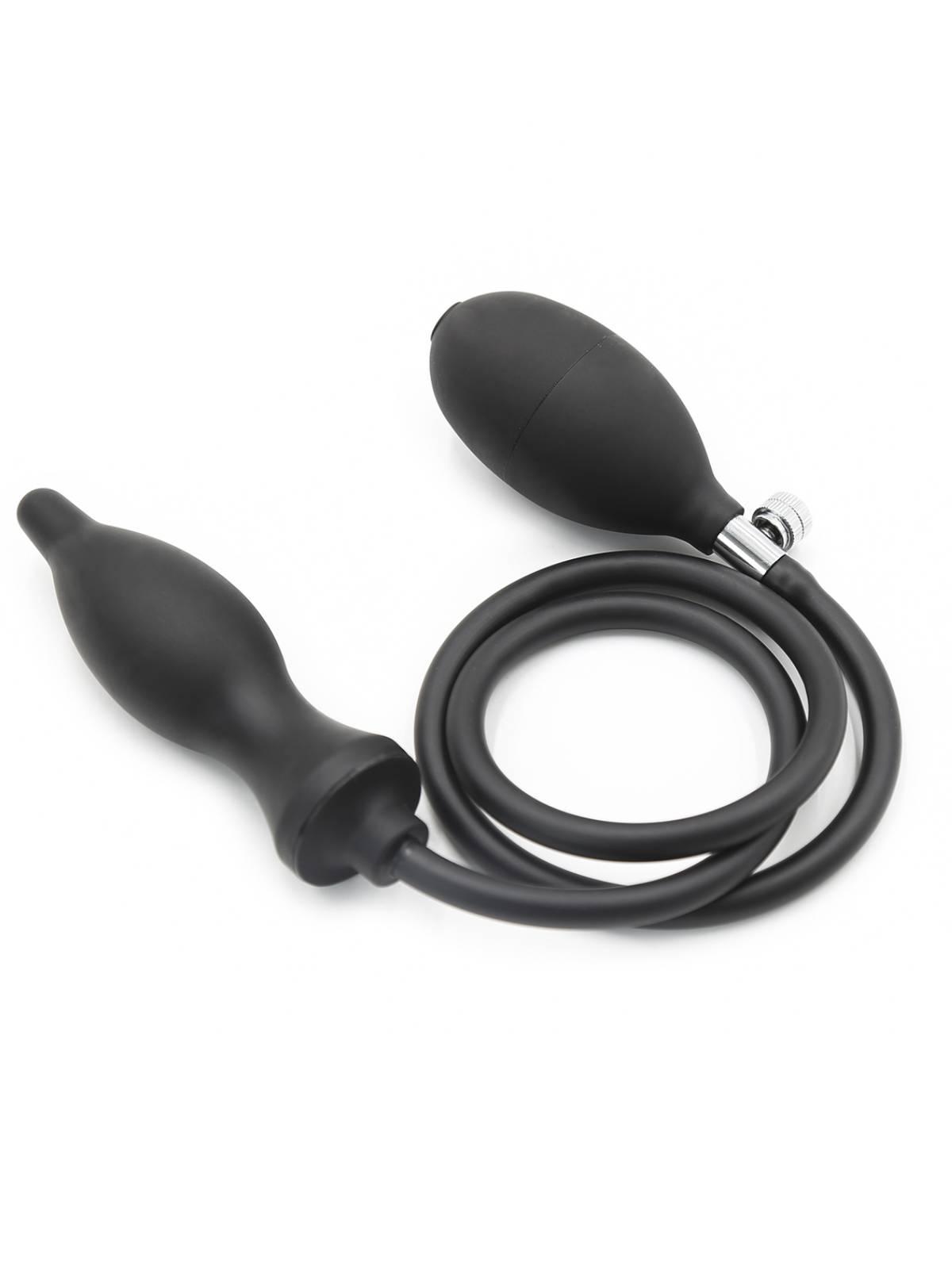 RudeRider Inflatable Spindle Plug Silicone Black