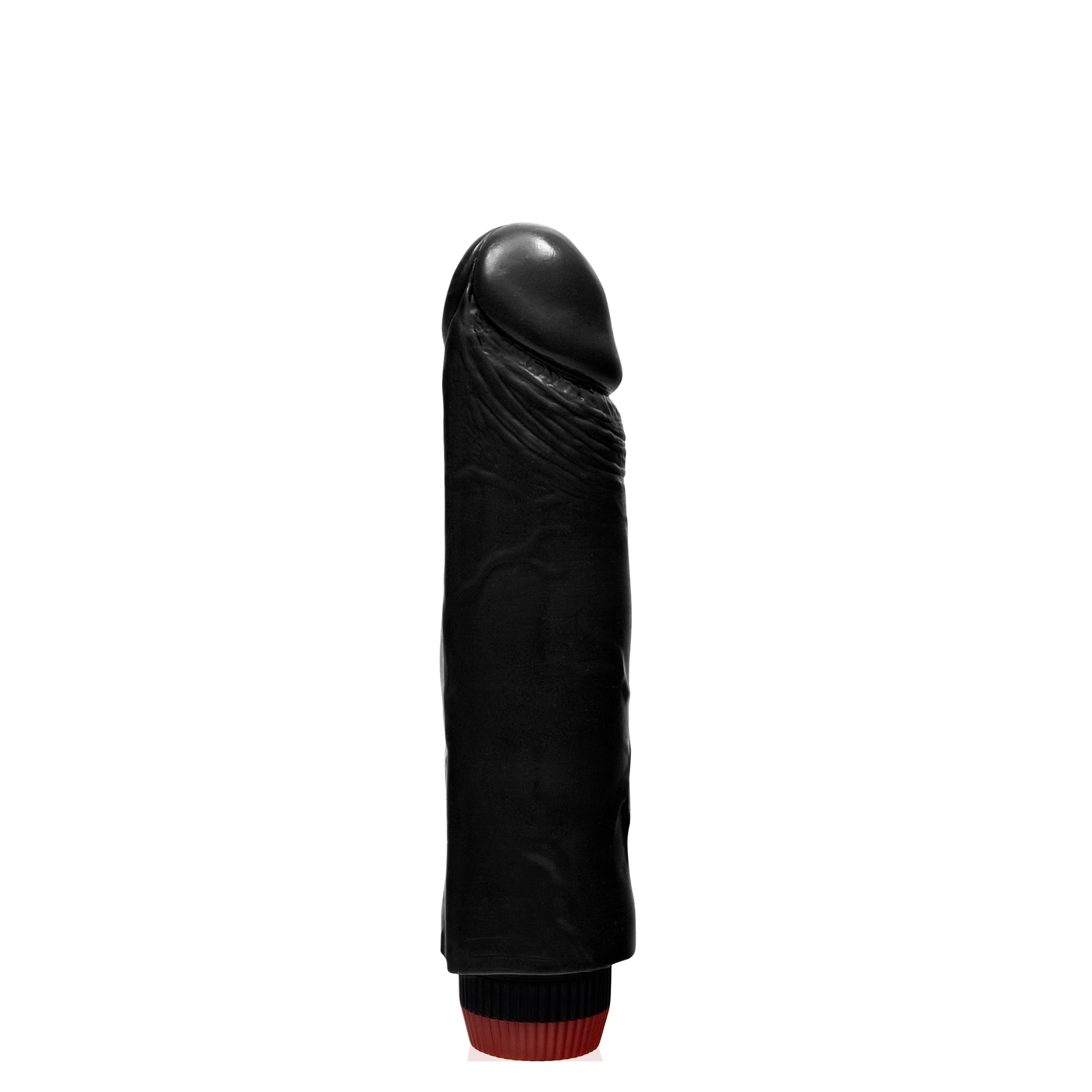 SI IGNITE Vibrator Cock RICKY, Black, 20 cm