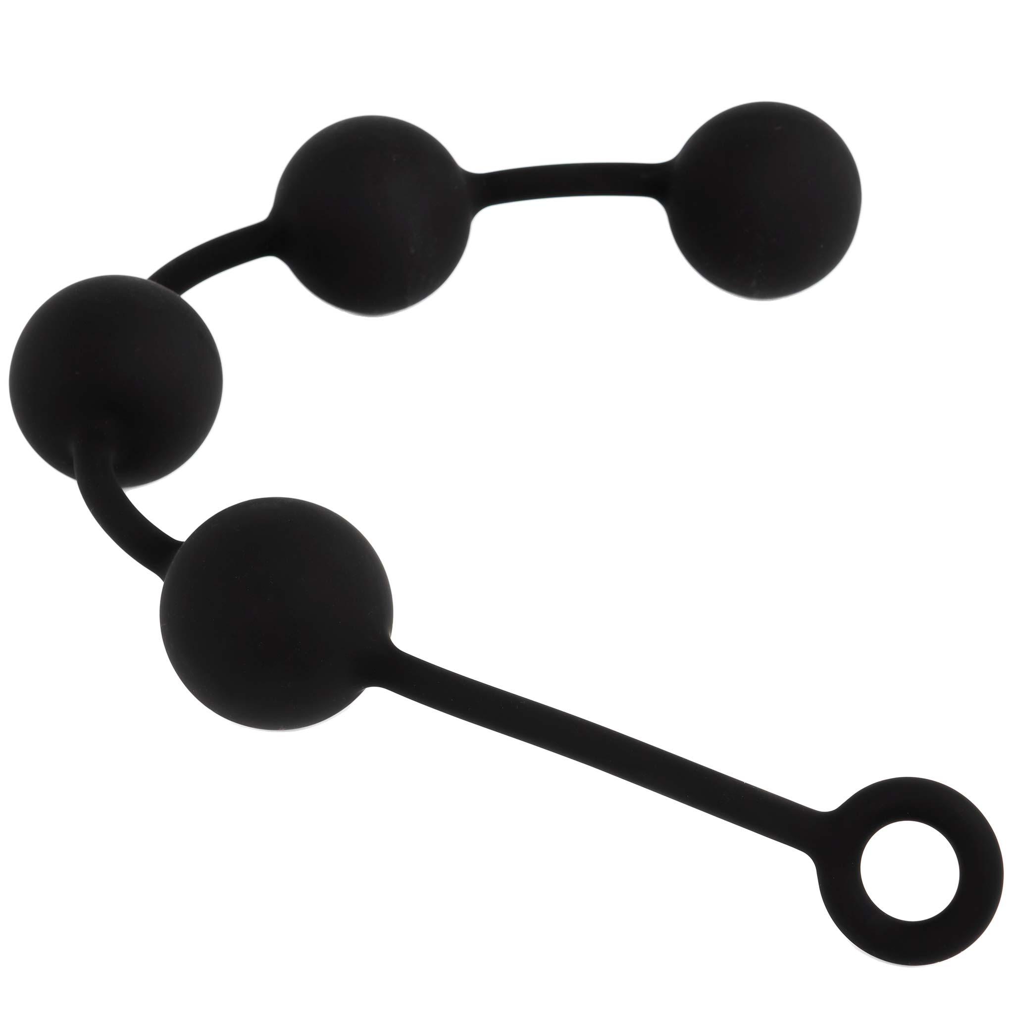 RudeRider 4-Balls Silicone-Chain, Black