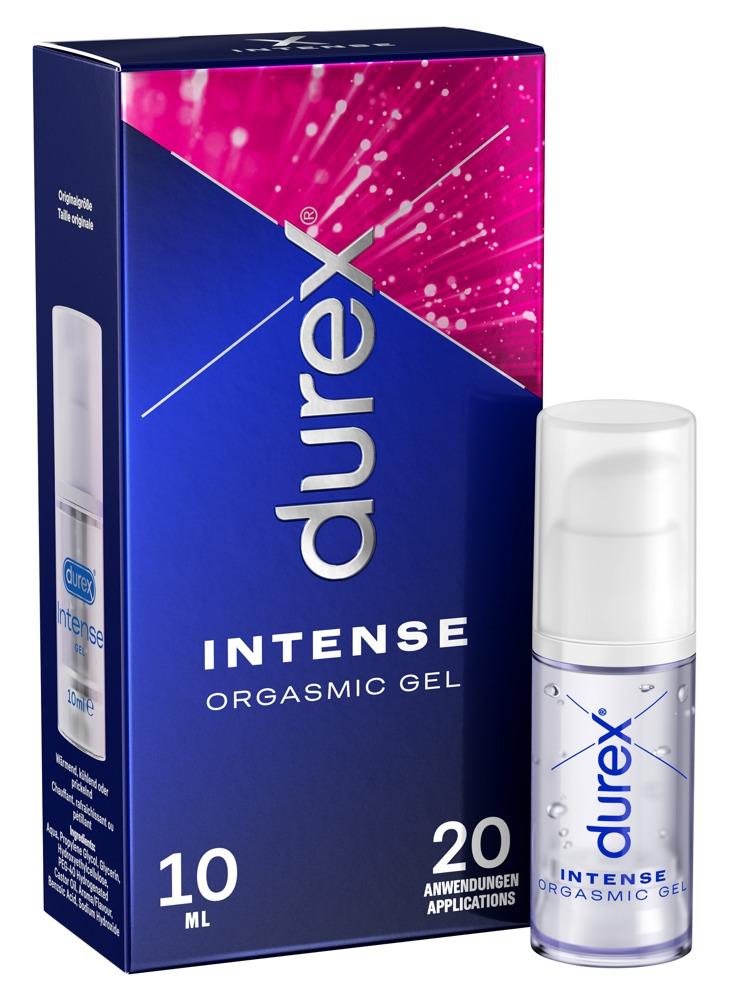 Durex Intense Orgasmic Gel  Stimulierendes Gel für gesteigerte klitorale Empfindsamkeit  Wärmende, kühlende und prickelnde Effekte  10 ml (1 x 10 ml)