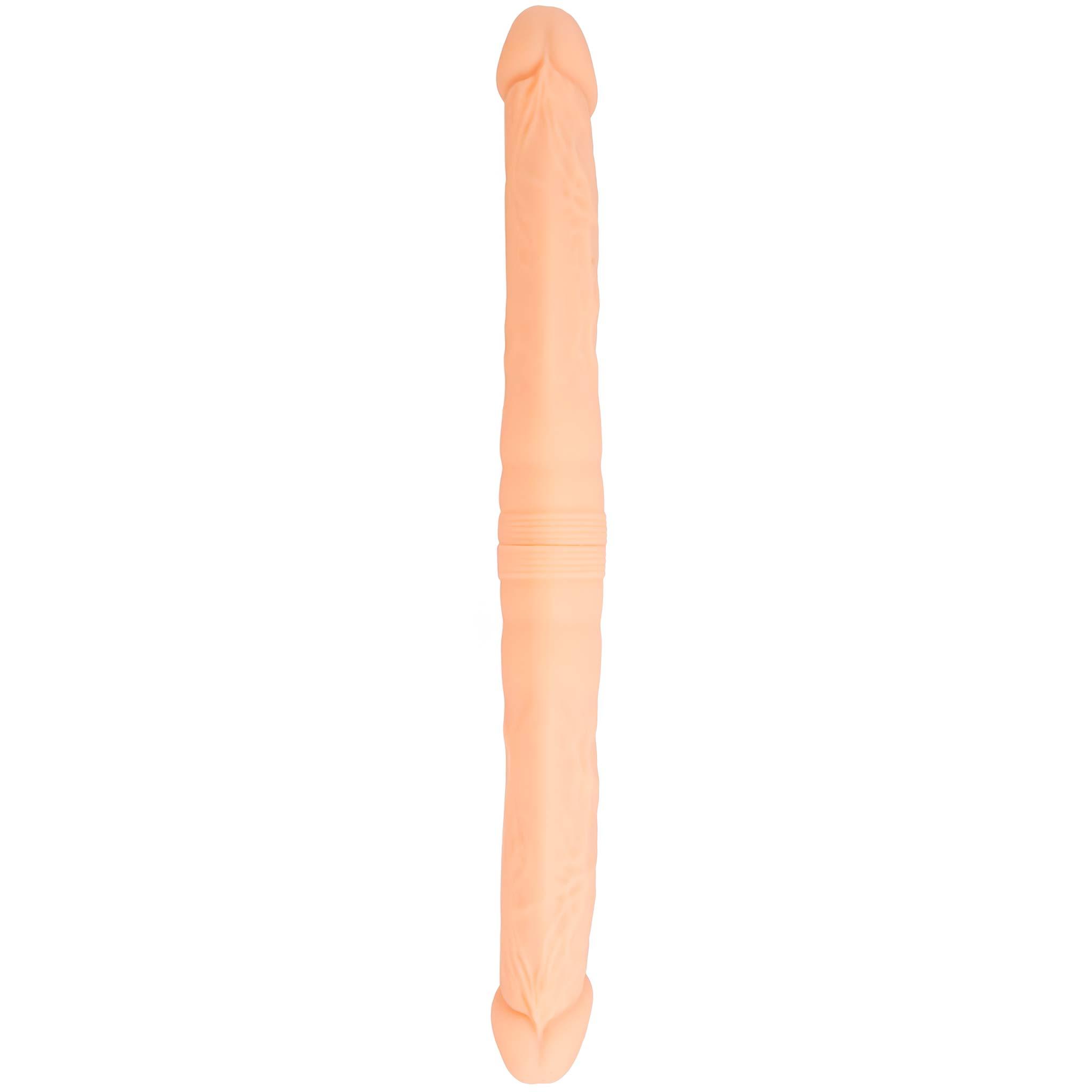 SILEXD Premium Silicone Model 1 Double Dong M, 42 cm, Light skin