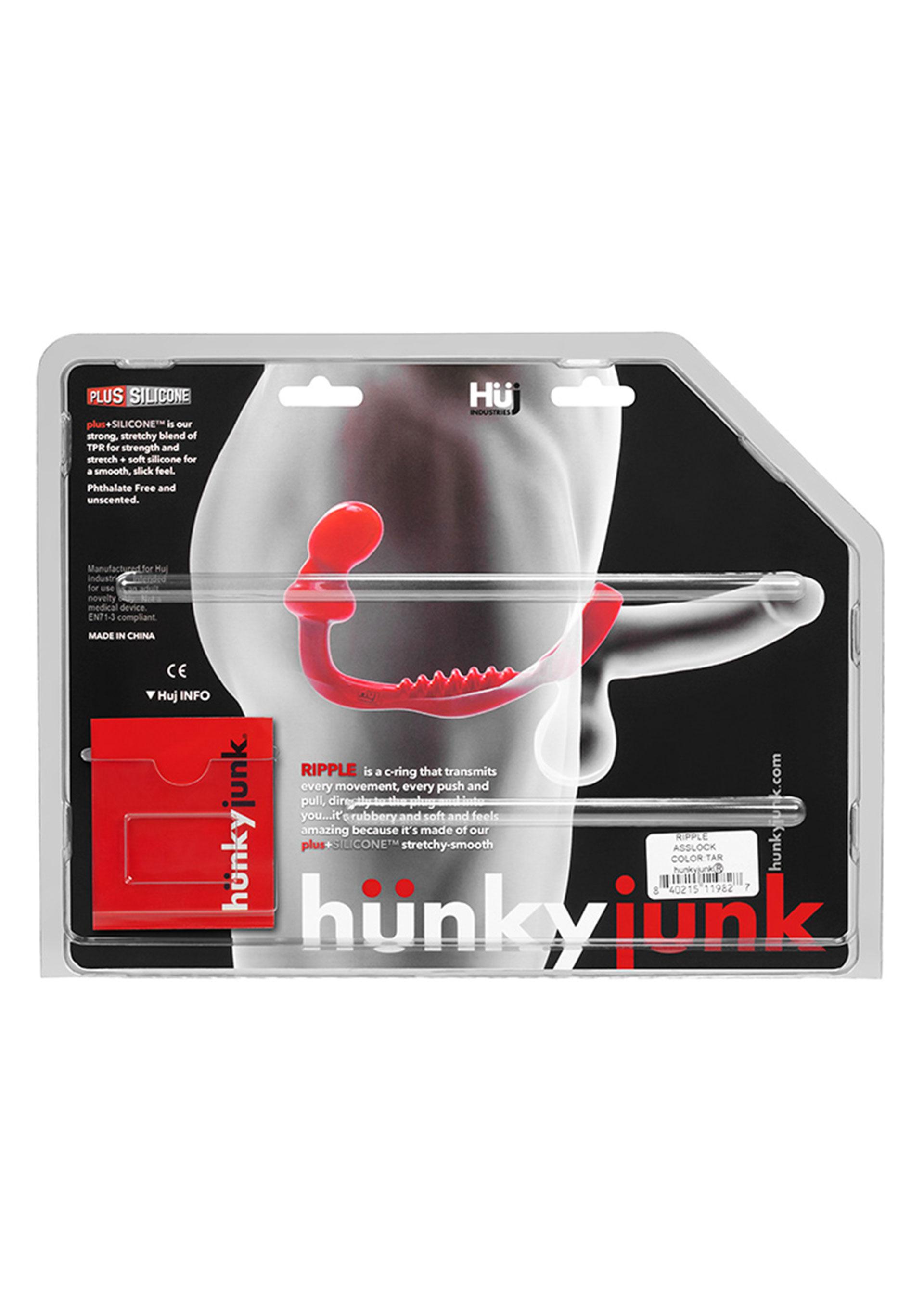 Hunky Junk Ripple Asslock, Black