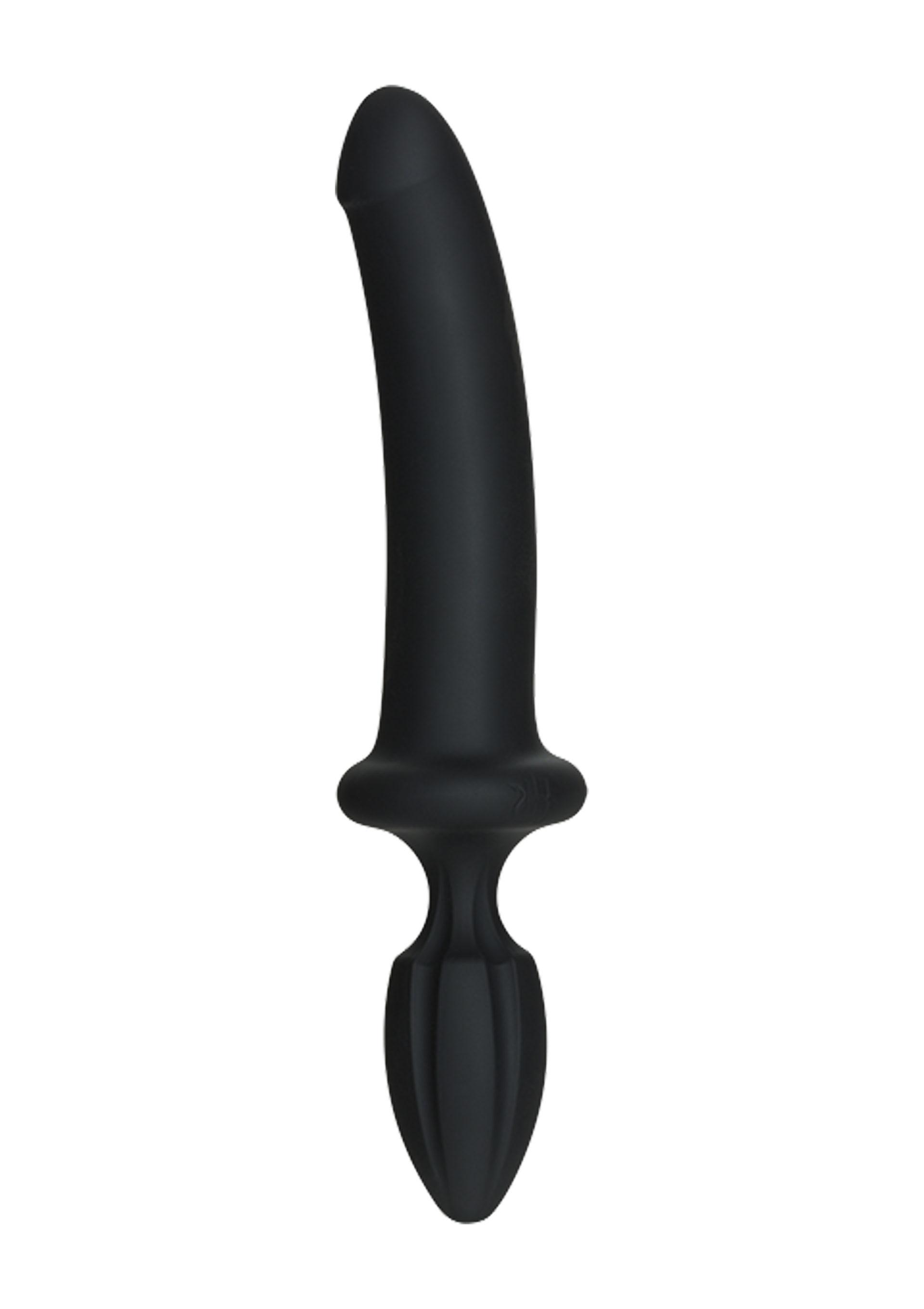 Doc Johnson Dual Density Silicone Kink Fuck Plug, 25 cm, Black